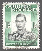 Southern Rhodesia Scott 50 Used